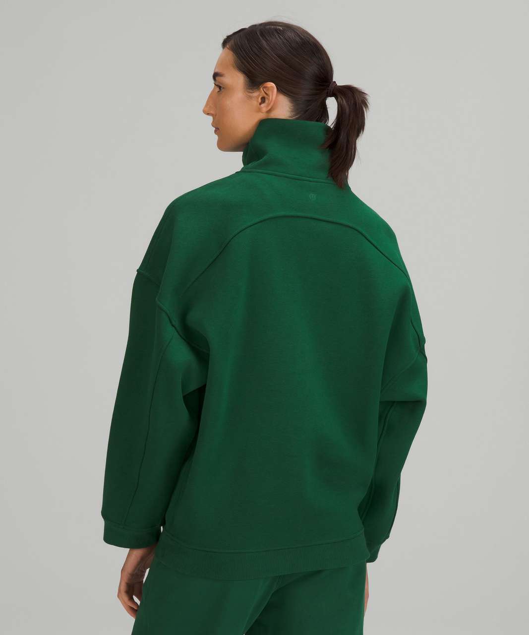 Lululemon Thick Fleece Half-Zip - Everglade Green - lulu fanatics