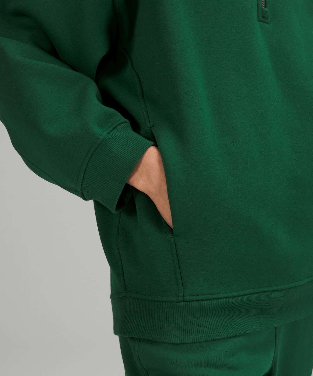 Lululemon Thick Fleece Half-Zip - Everglade Green - lulu fanatics