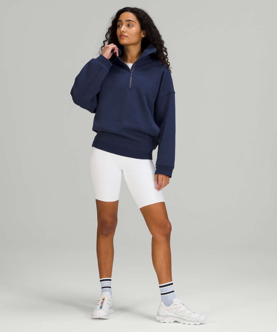 Lululemon Thick Fleece Half-Zip - Night Sea - lulu fanatics