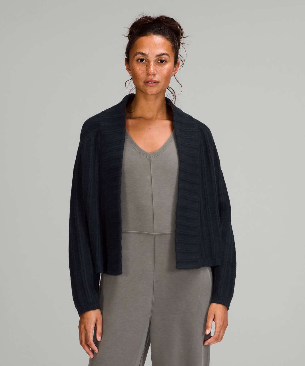 Lululemon Twin Rib Sweater Wrap - True Navy - lulu fanatics