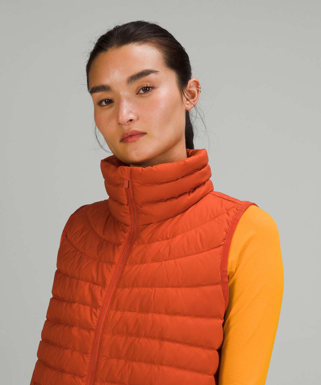 Lululemon Lightweight Relaxed-Fit Down Vest - Canyon Orange - lulu fanatics