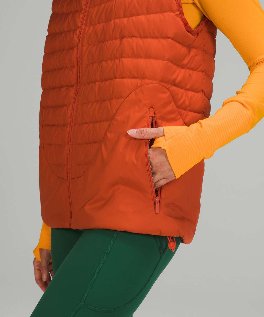 Lululemon Lightweight Relaxed-Fit Down Vest - Canyon Orange