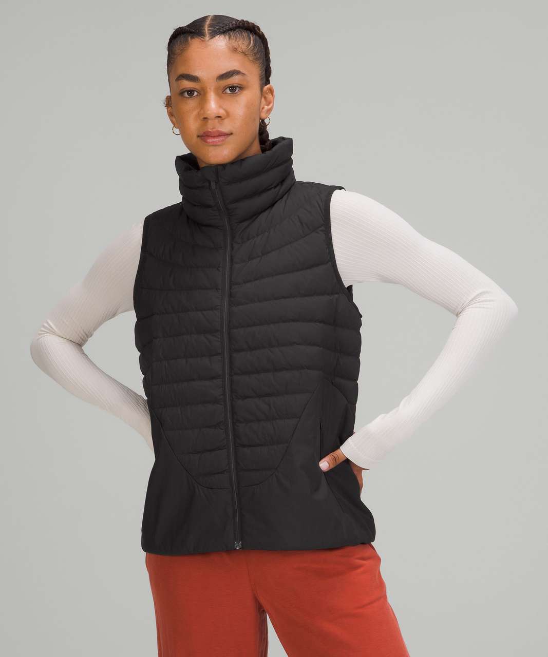 Lululemon Down For A Run Vest - Black - lulu fanatics