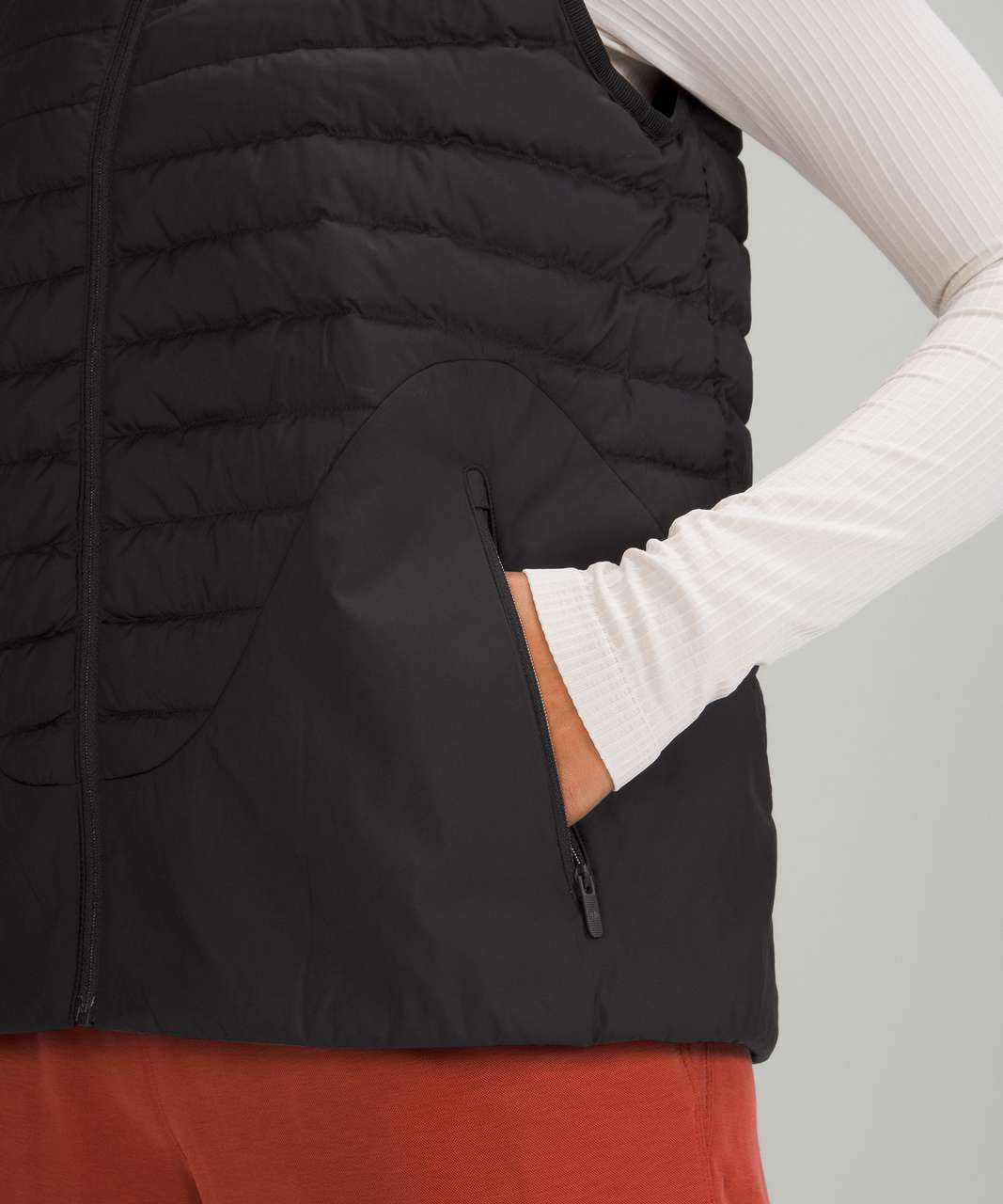 Lululemon Lightweight Relaxed-fit Down Vest In Canyon Orange