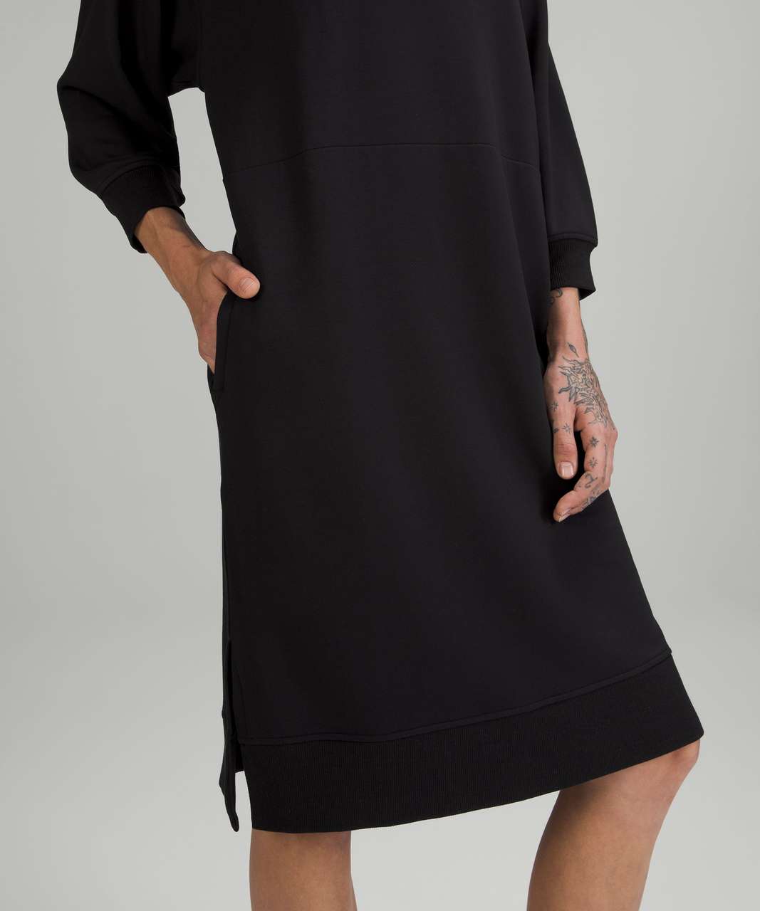 Lululemon Modal Fleece Funnel-Neck Dress - Black