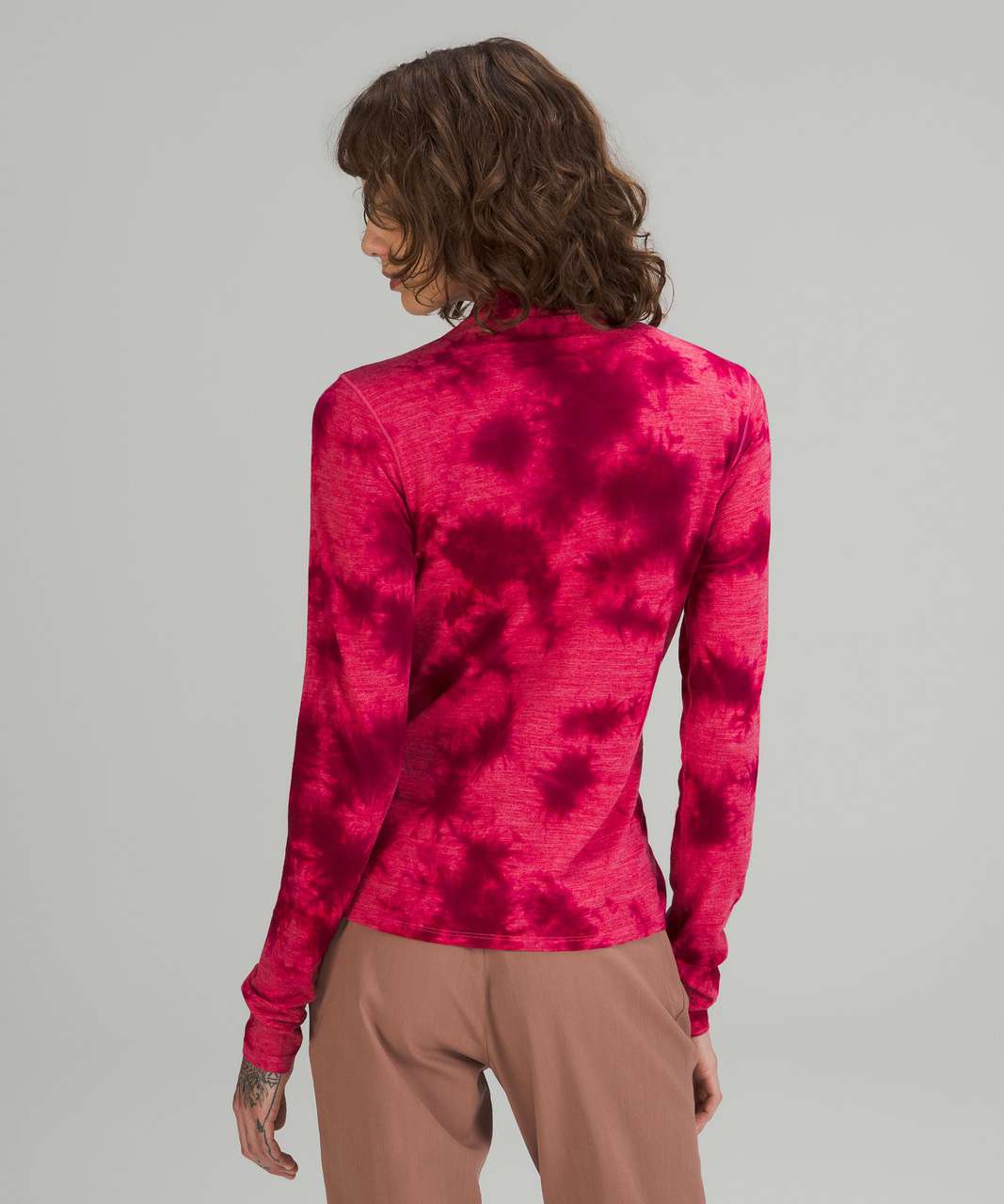 Lululemon lab Wool-Blend Tie Dye T-Shirt - Mimic Tie Dye Pink Dragonfruit  Wild Berry - lulu fanatics