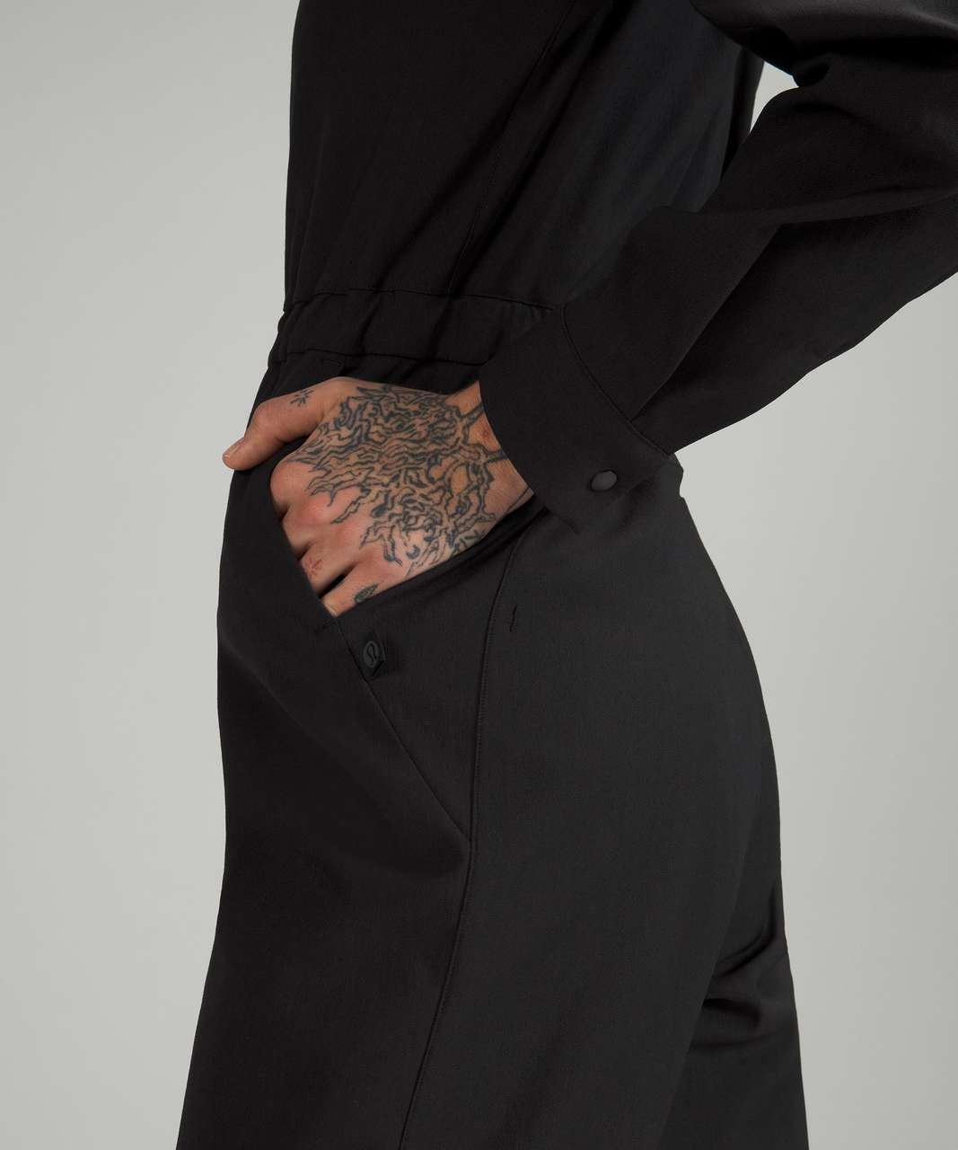 Lululemon lab Wool-Blend Long Sleeve Jumpsuit - Black