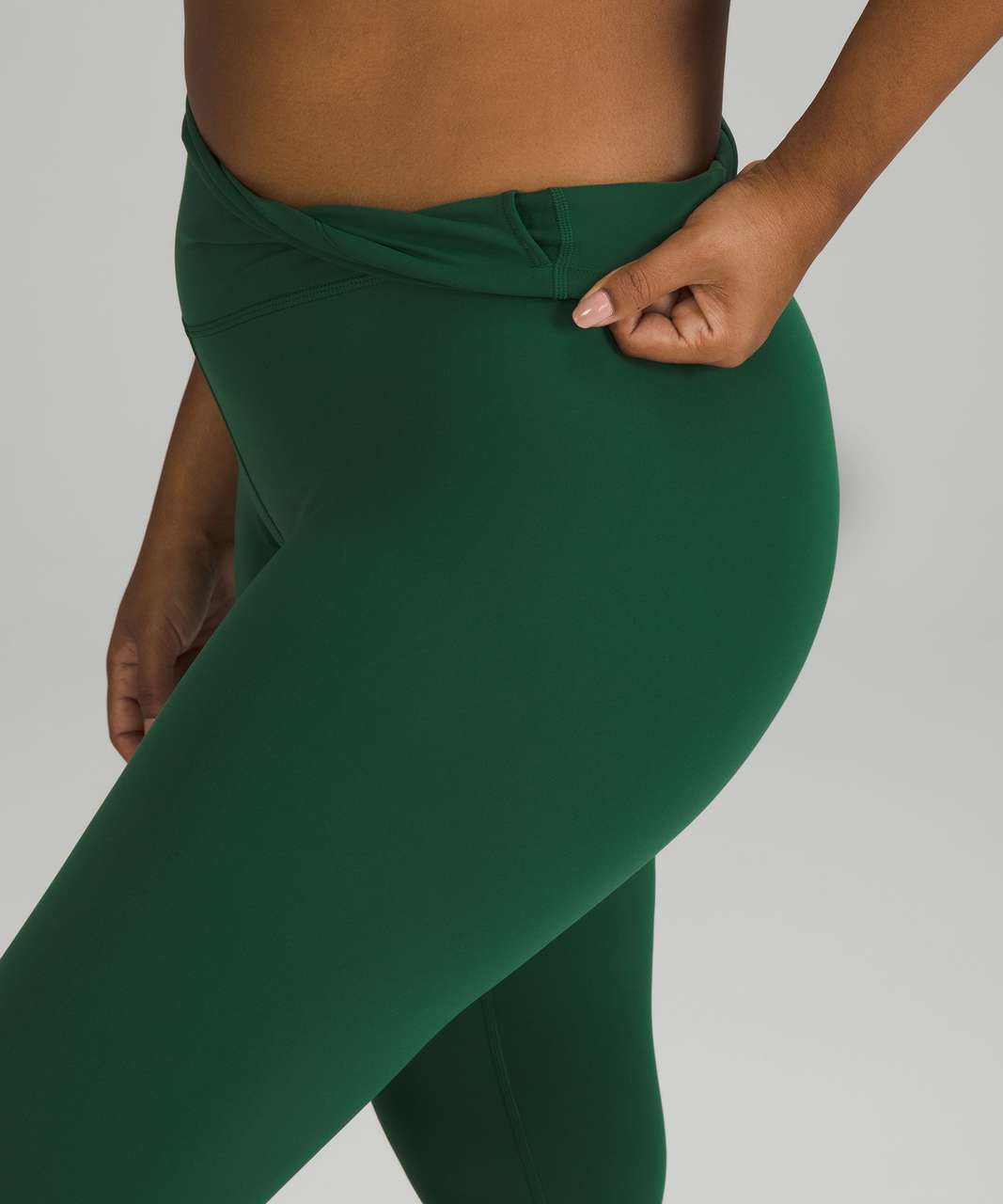 Lululemon Wunder Train High-Rise Tight 25 - Everglade Green - lulu fanatics