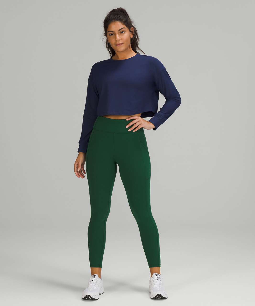 Lululemon Invigorate High-Rise Tight 25 - Everglade Green - lulu fanatics