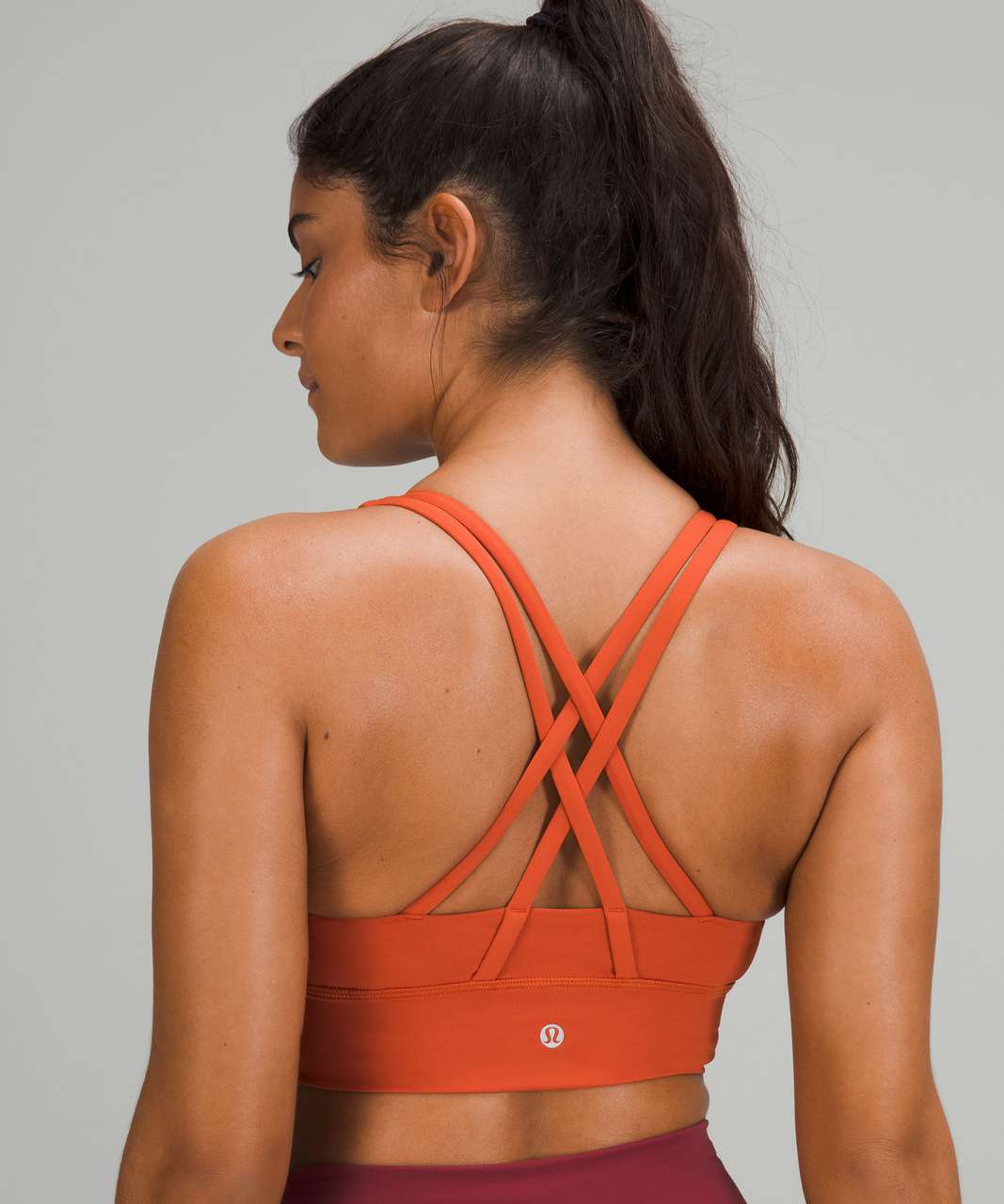 Lululemon Energy Longline Bra *Medium Support, B–D Cups - Canyon Orange -  lulu fanatics