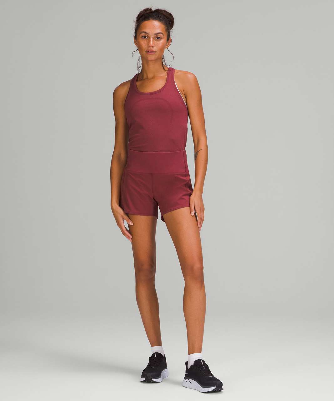 Lululemon Speed Up High-Rise Lined Short 4 - Mulled Wine - lulu