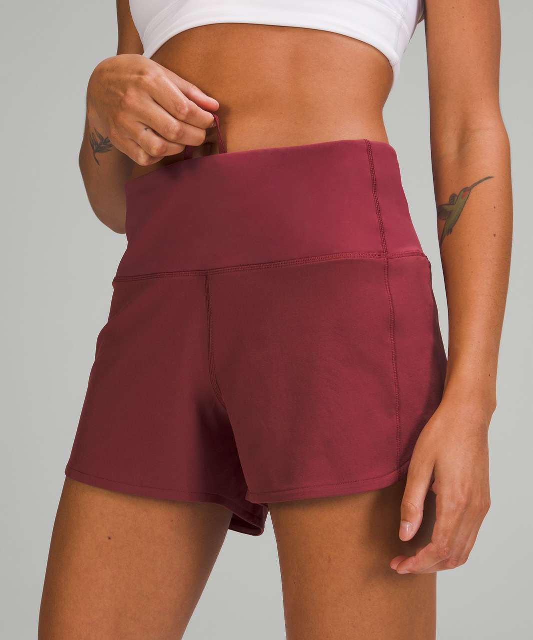 Lululemon Speed Up High-Rise Lined Short 4" - Mulled Wine