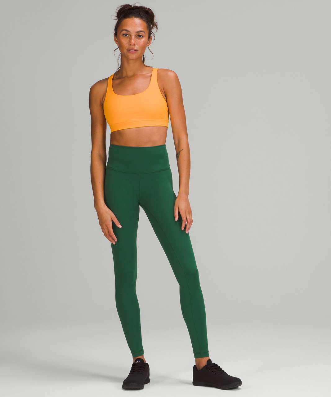 Lululemon Wunder Train High-Rise Tight 28 - Everglade Green - lulu fanatics