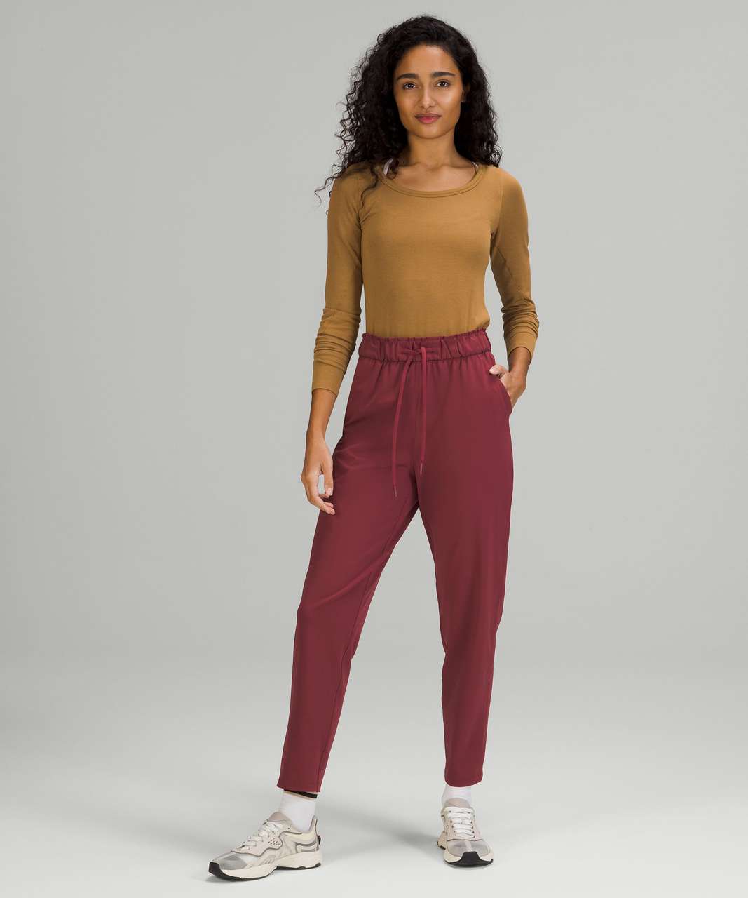 Lululemon Size 8 Align HR Crop 21 Mulled Wine MLWI Pant Buttery Nulu Hi Rise