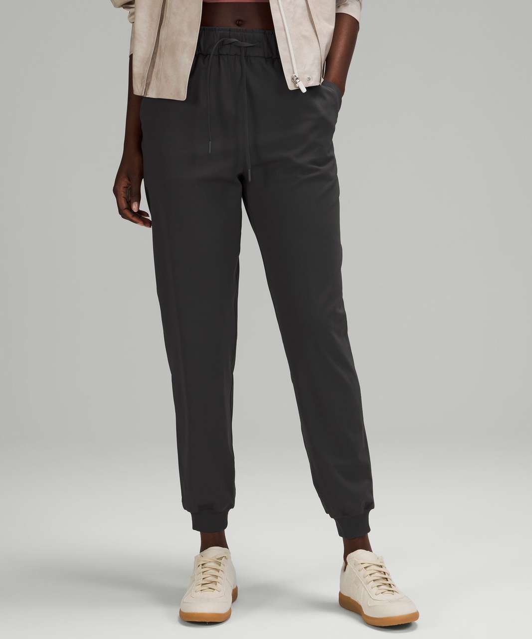 Lululemon Intent Jogger *Shorter - Heathered Black - lulu fanatics