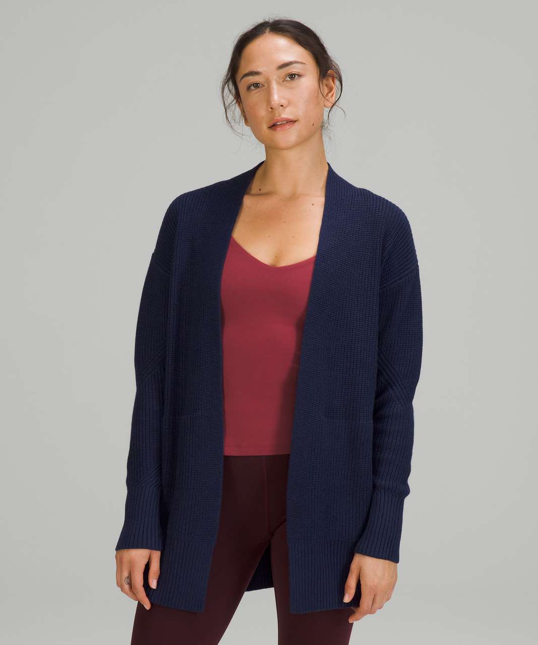 Lululemon Cashlu Sweater Wrap - Night Sea - lulu fanatics