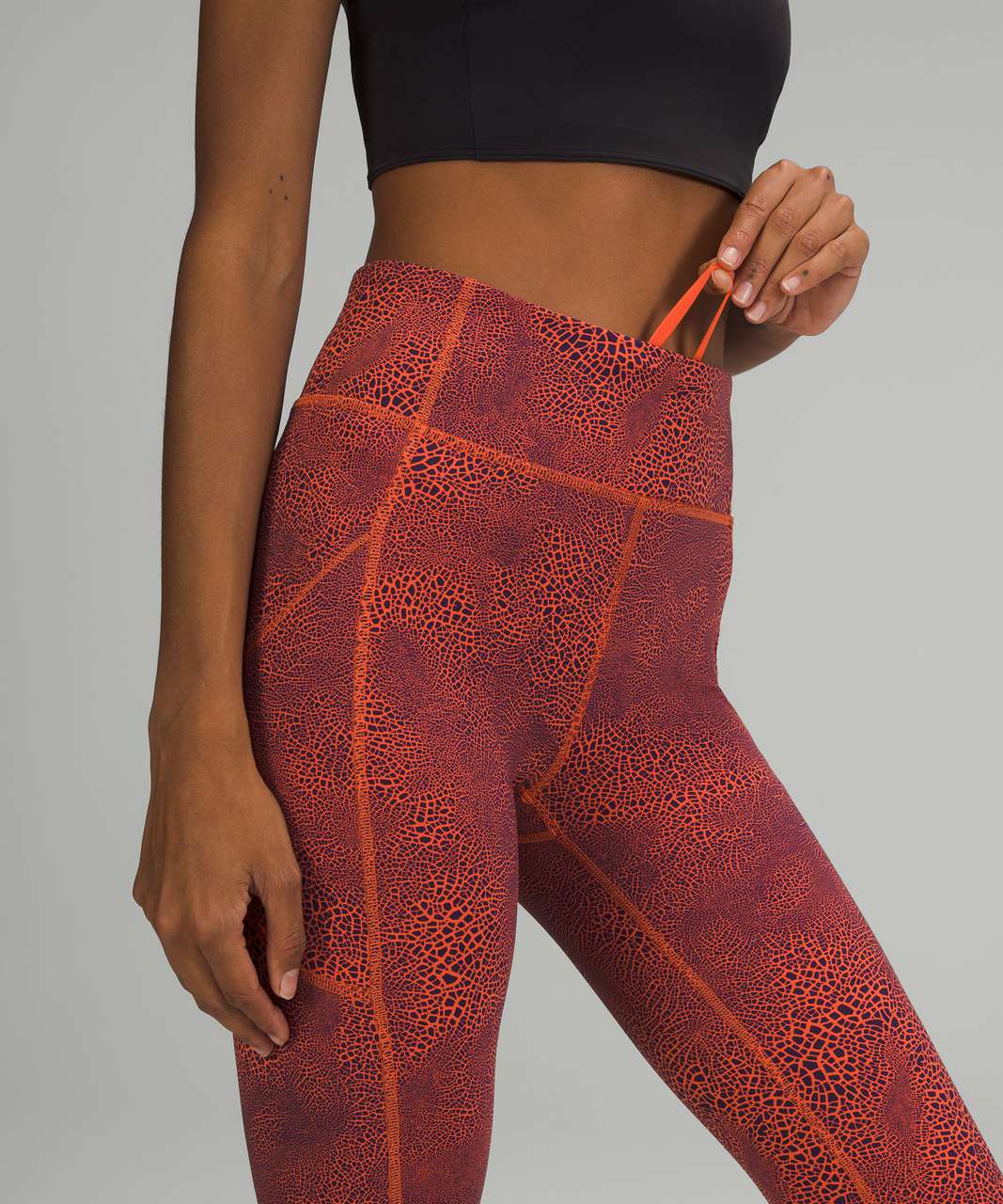 Lululemon Leggings For Sale - Crackle Glaze Vintage Orange