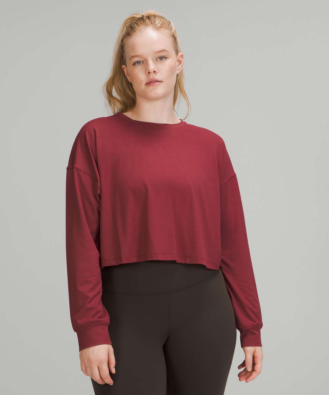 Lululemon Muscle Love Long Sleeve Shirt - Mulled Wine