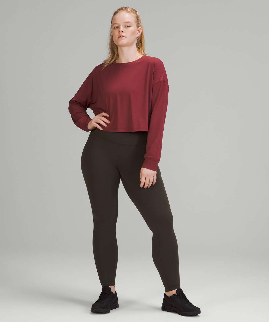 Lululemon Muscle Love Long Sleeve Shirt - Mulled Wine