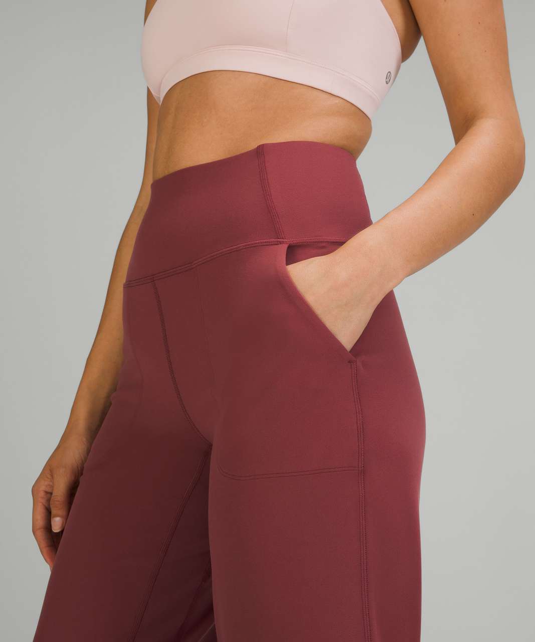 Lululemon Align Super-High-Rise Wide Leg Crop 23" - Mulled Wine