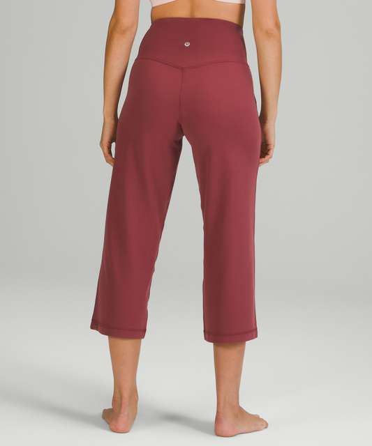 Lululemon Align Wide Leg Crop 23 - Soft Cranberry - lulu fanatics