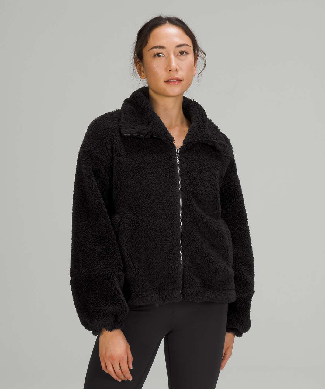 Lululemon Fleece Out Jacket - Black - lulu fanatics