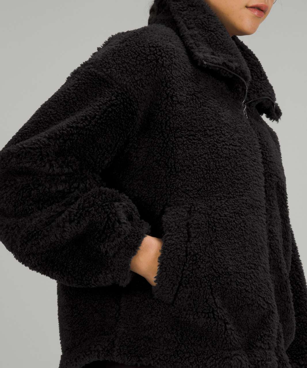 Lululemon Cinchable Fleece Zip-Up - Black
