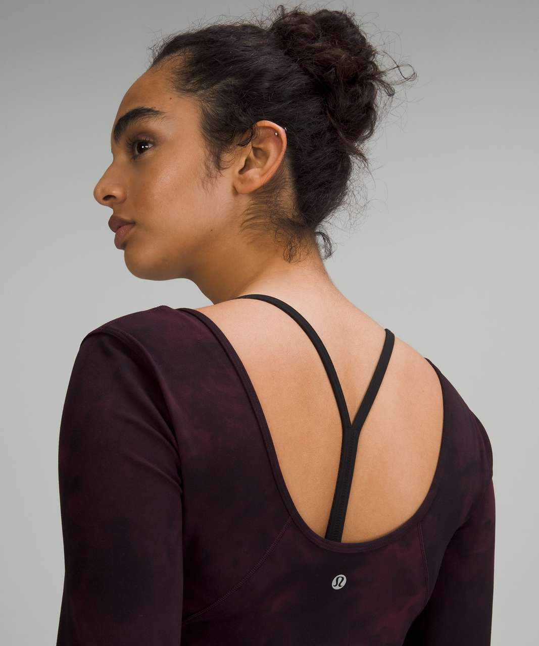 Lululemon Align Long Sleeve Shirt - Diamond Dye Cassis Black