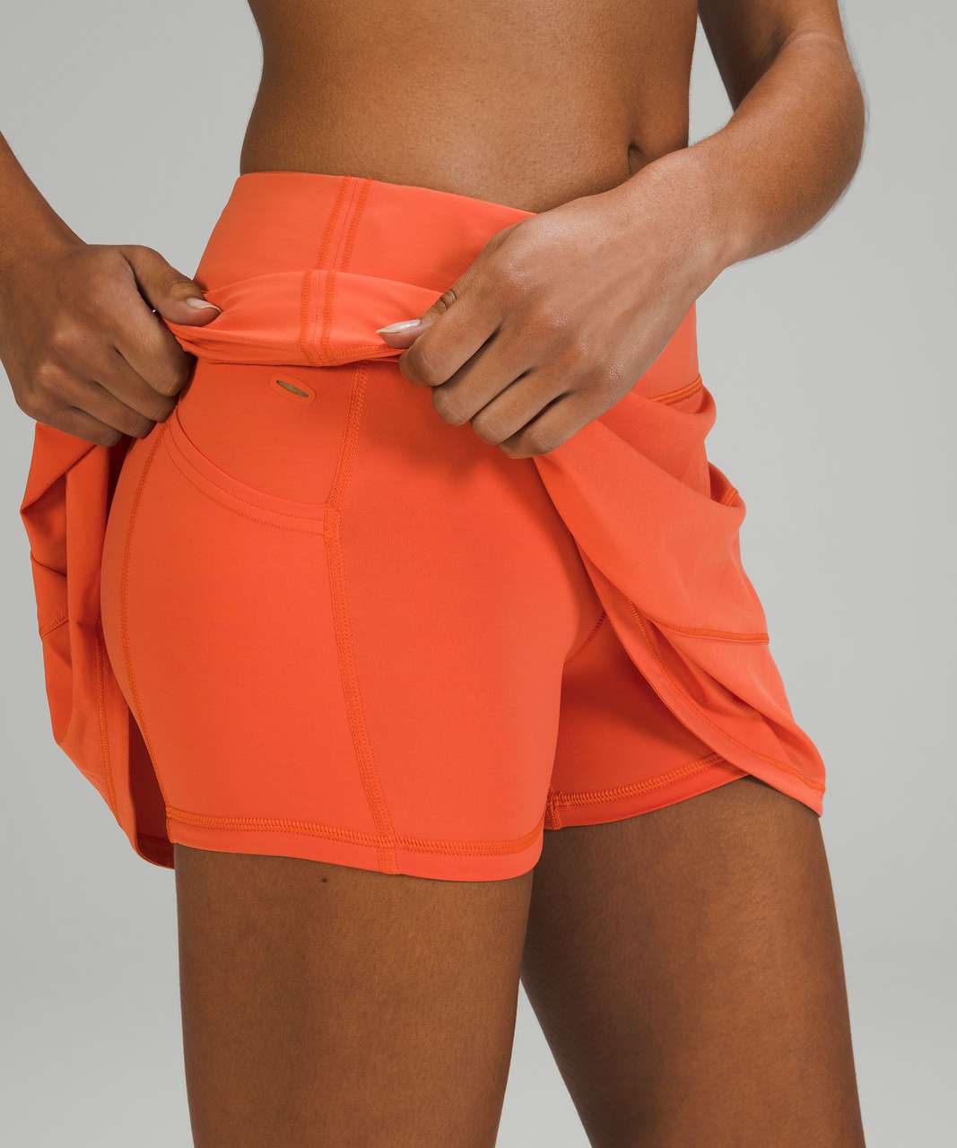 Lululemon Pace Rival Mid-Rise Skirt 15" Length - Warm Coral