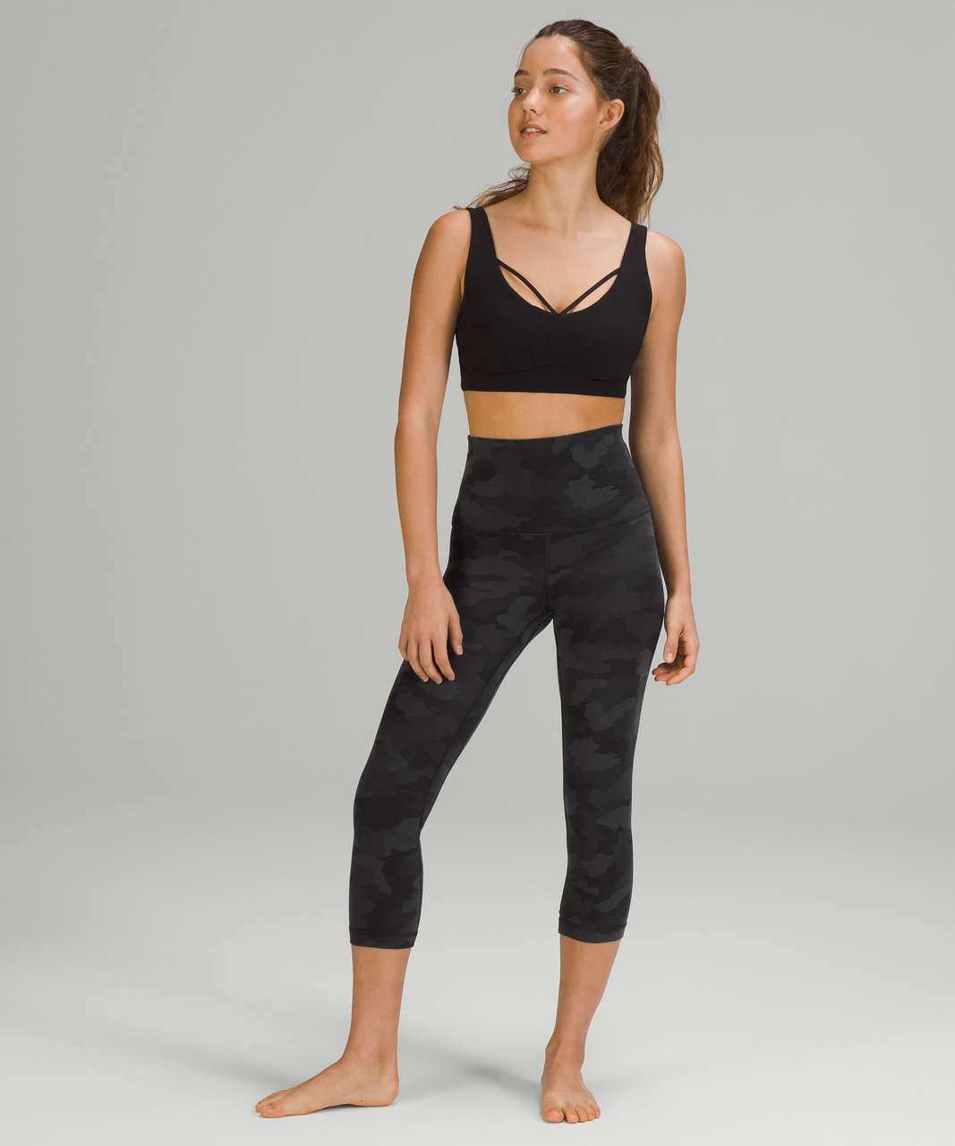 Lululemon Align Crop *21 - Heritage 365 Camo Deep Coal Multi - lulu  fanatics