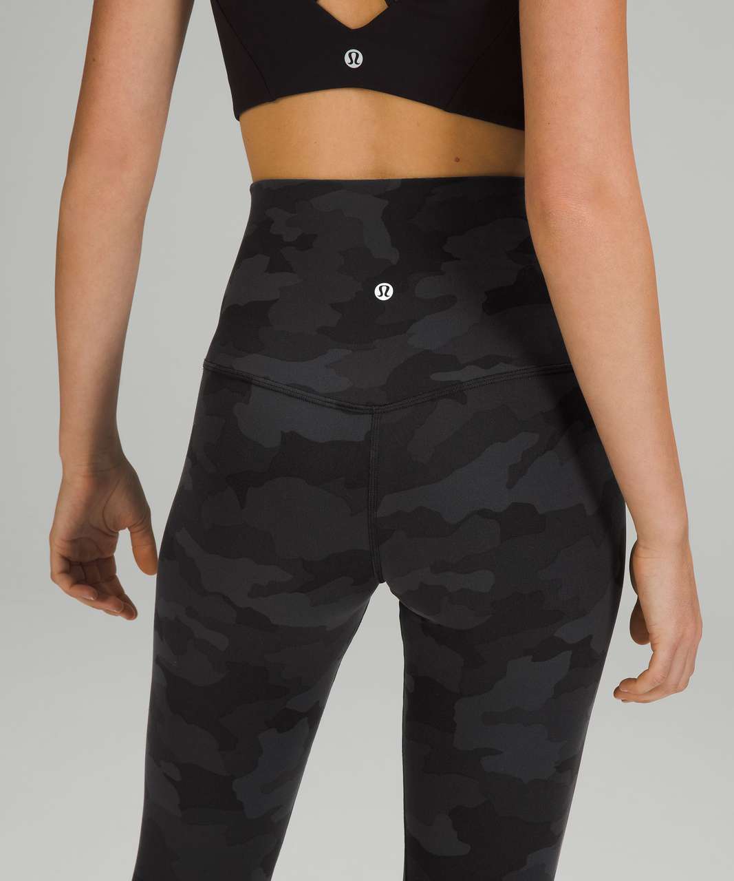 Lululemon Align Crop 21” Heritage 365 Camo Deep Coal Size 4- NEW