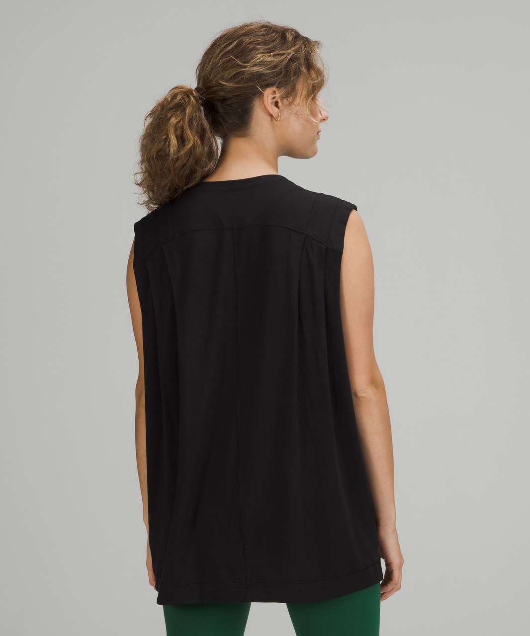 Lululemon Modal Pleated Shoulder Tank Top - Black