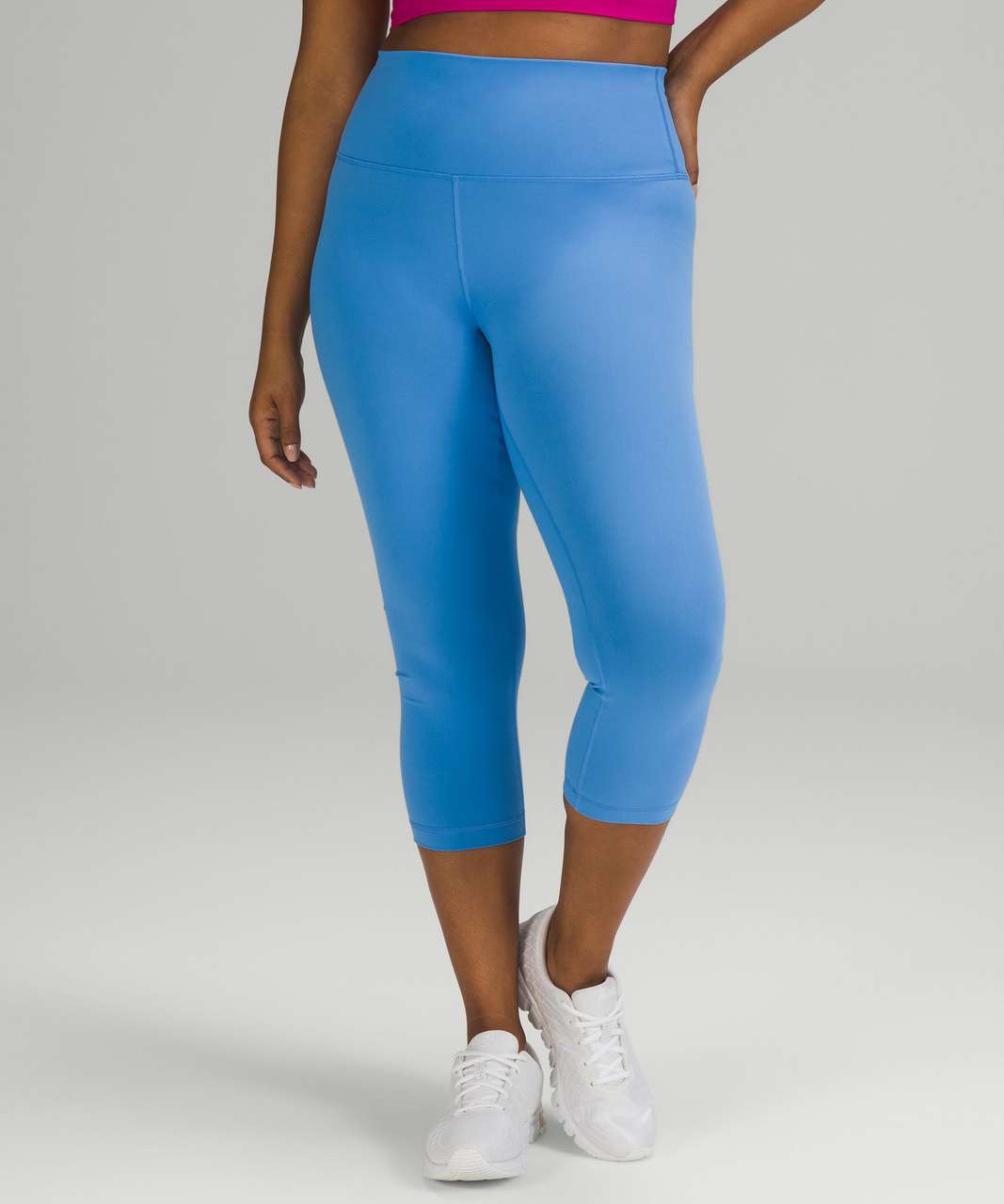 Women's Sleek High-Waisted Run Capri Leggings 21 - All in Motion Teal XS,  Blue 