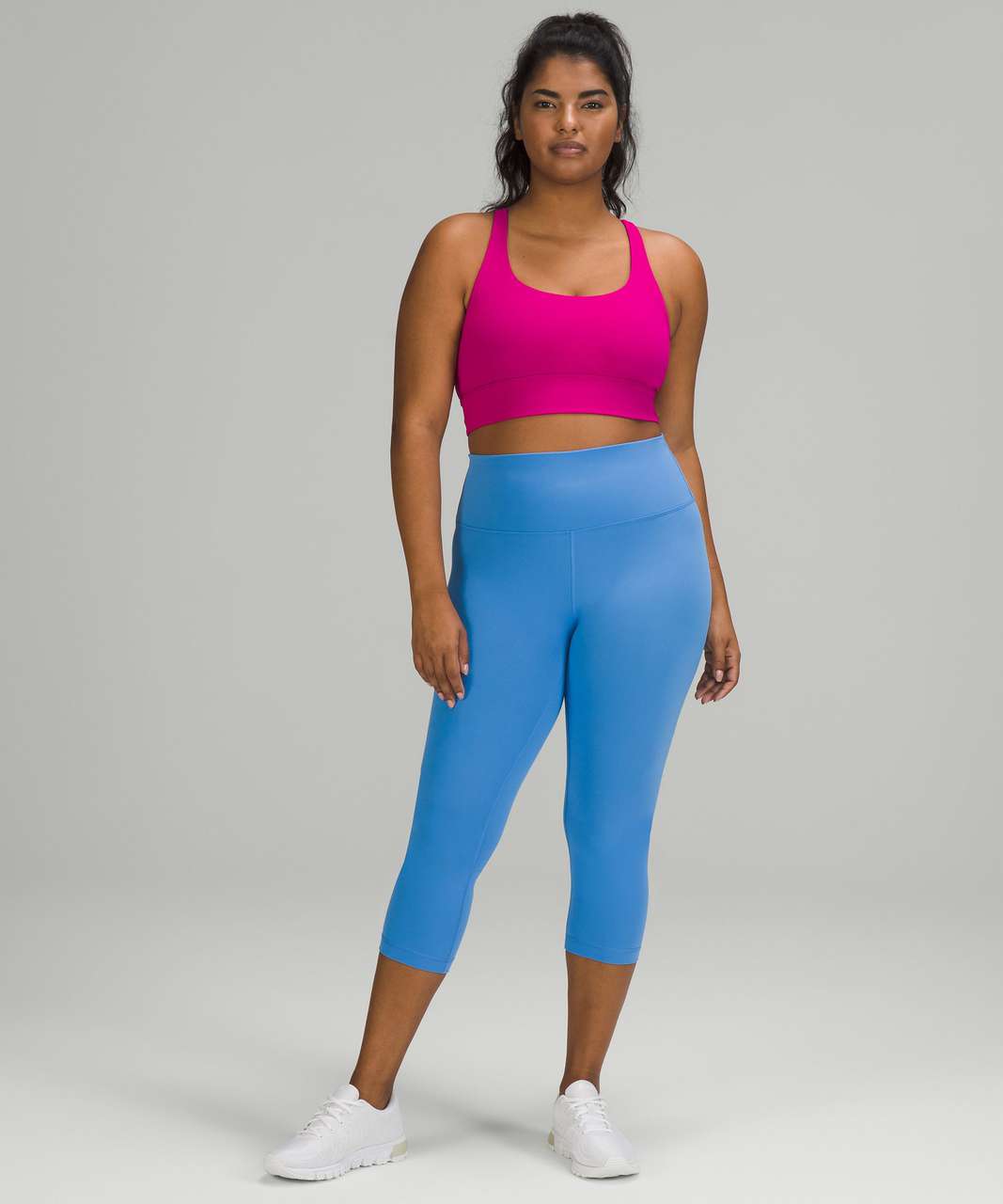 Lululemon Wunder Train High-Rise Crop 21 - Blue Nile - lulu fanatics