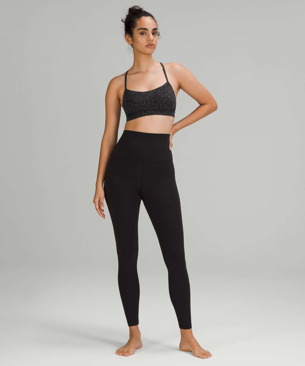 Lululemon Flow Y Nulu Bra (Black), Women's Fashion, Activewear on