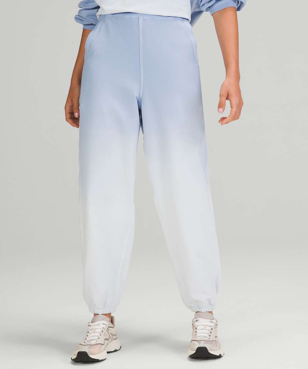 Lululemon LA Super-High-Rise Jogger - Blue Linen Ombre Wash - lulu fanatics