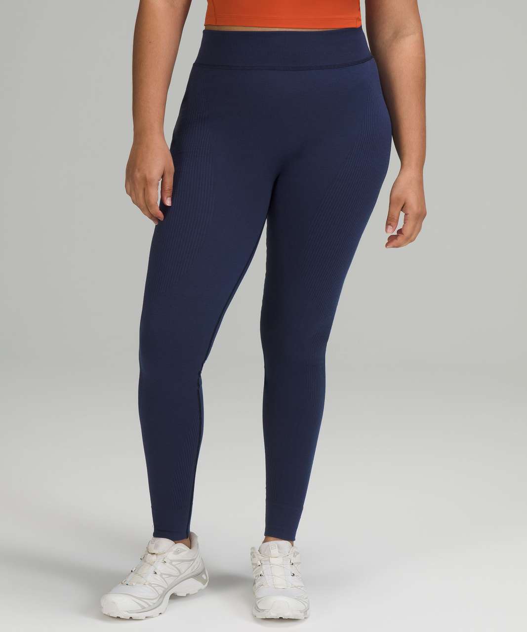 Lululemon Keep the Heat Thermal High-Rise Tight 28 *Colourblock - Black /  Graphite Grey - lulu fanatics