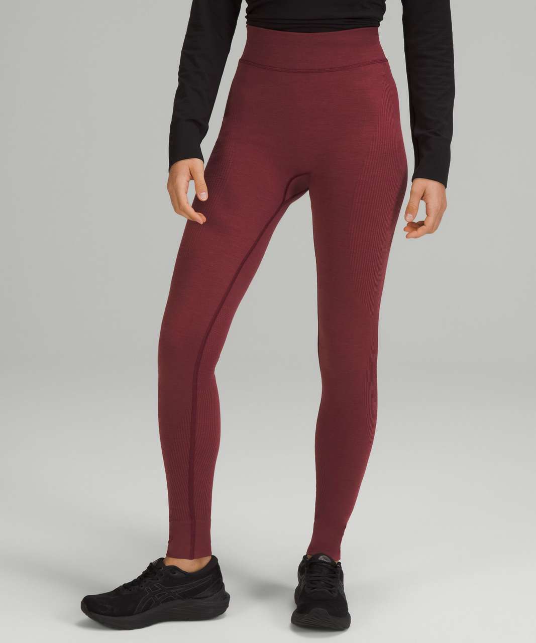 Lululemon Keep the Heat Thermal High-Rise Tight 28 *Colourblock - Black /  Graphite Grey - lulu fanatics