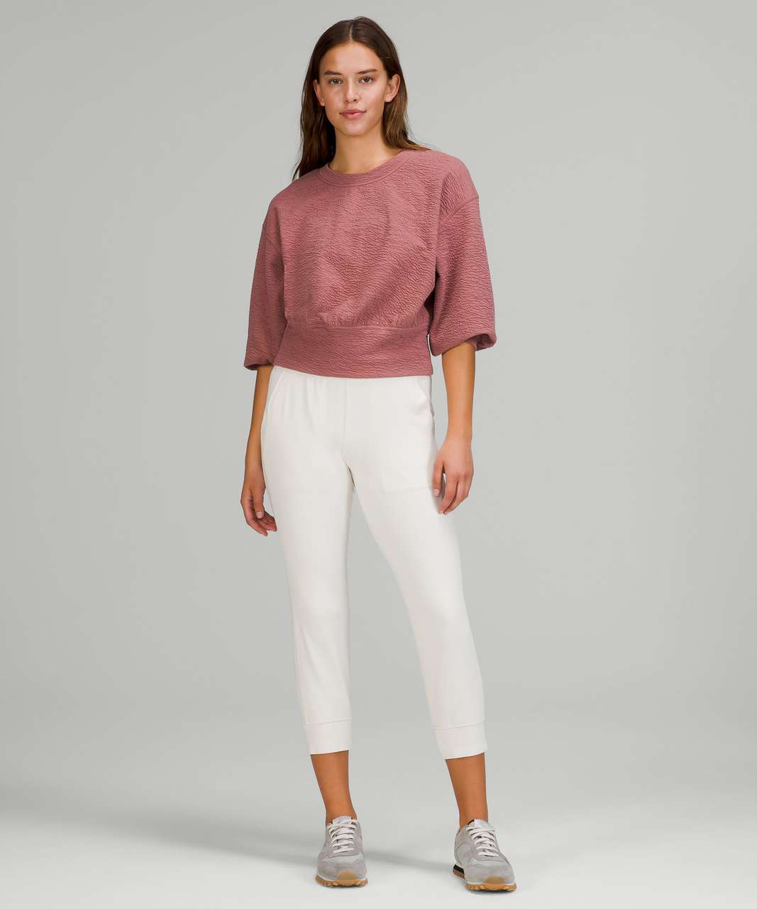 Lululemon Textured Crewneck Pullover - Spiced Chai - lulu fanatics