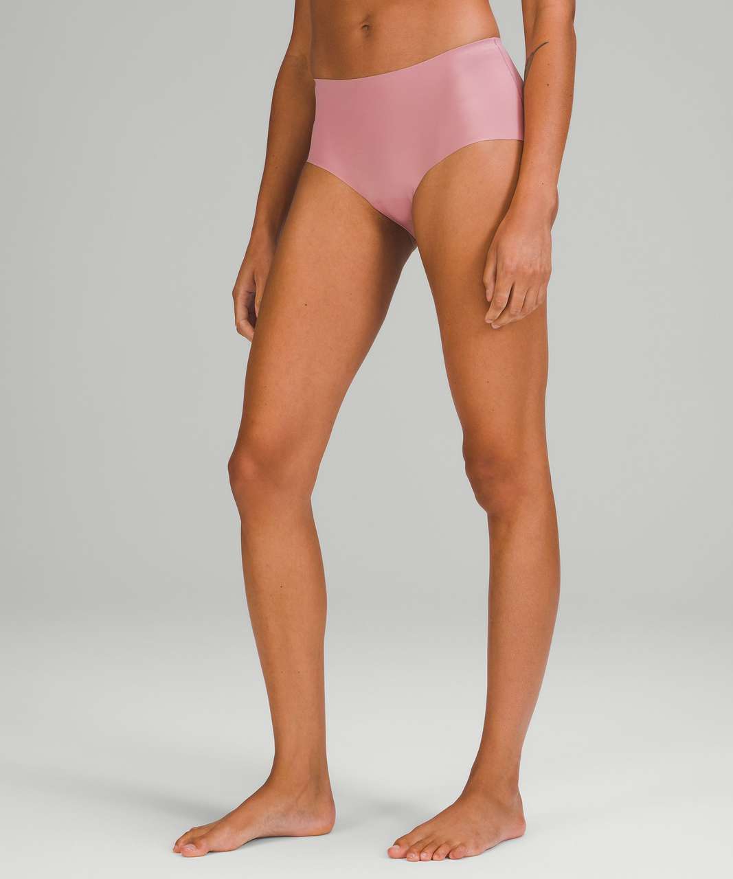 Lululemon InvisiWear Mid-Rise Boyshort Underwear - Pink Taupe