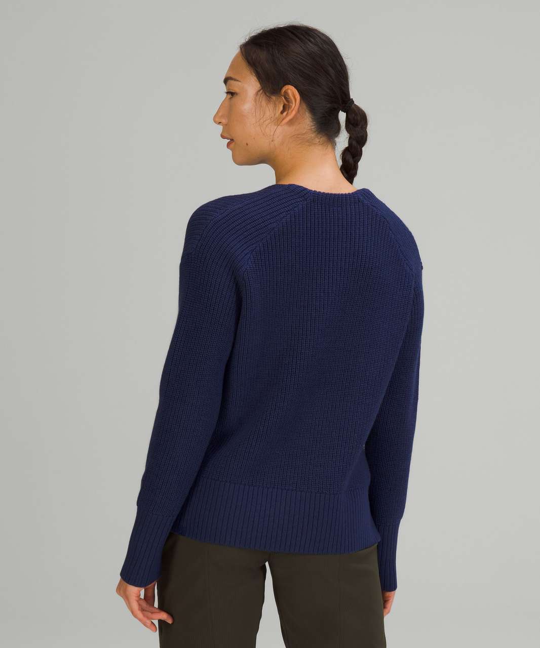Lululemon Merino Wool V-Neck Sweater - Night Sea