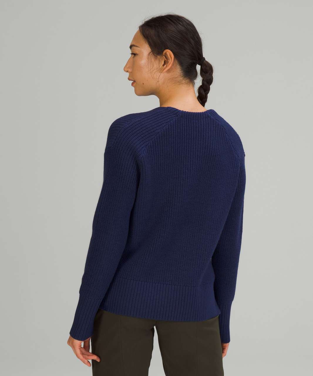 Lululemon Merino Wool V-Neck Sweater - Night Sea - lulu fanatics