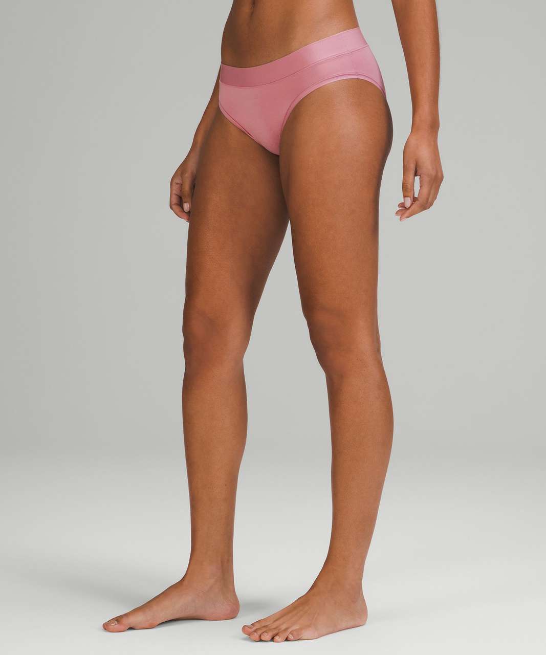 UnderEase Ribbed Mid-Rise Bikini Underwear