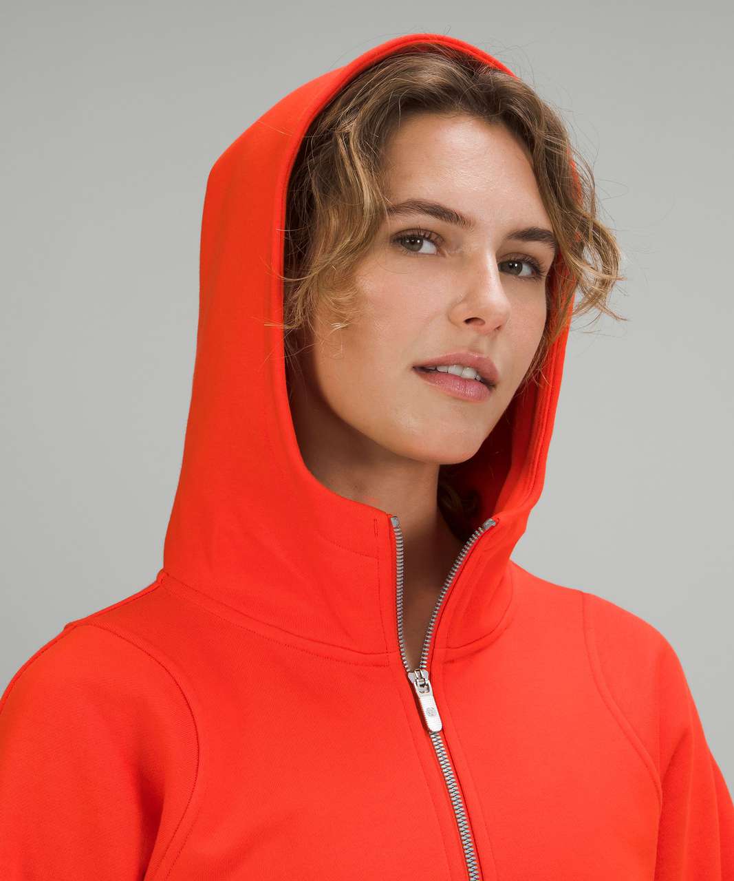 Lululemon Cotton French Terry Zip Hoodie - Autumn Red