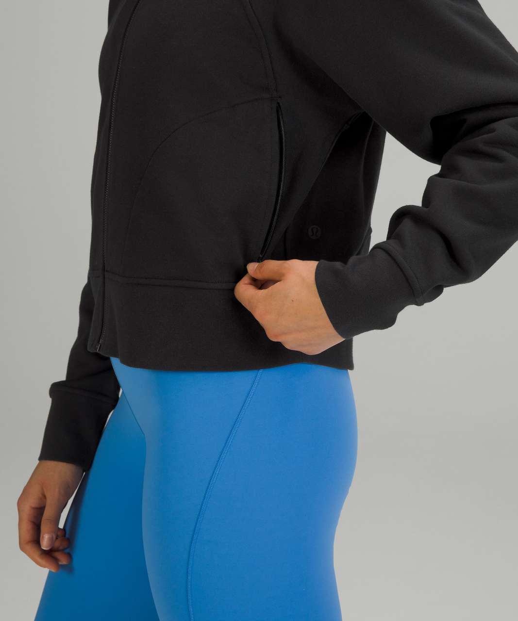 Lululemon Cotton French Terry Zip Hoodie - Black - lulu fanatics