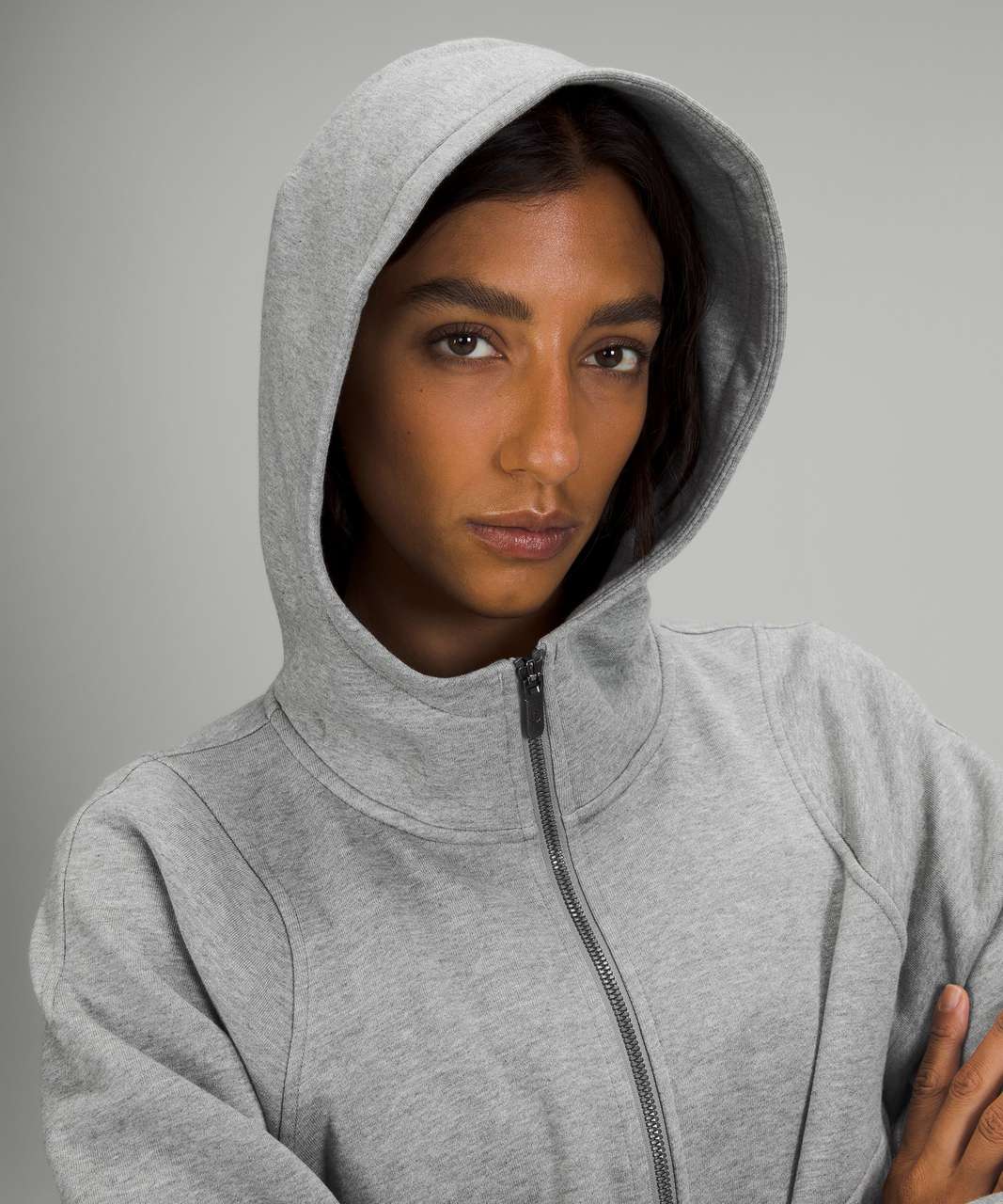 Lululemon Cotton French Terry Zip Hoodie - Heathered Core Medium Grey -  lulu fanatics