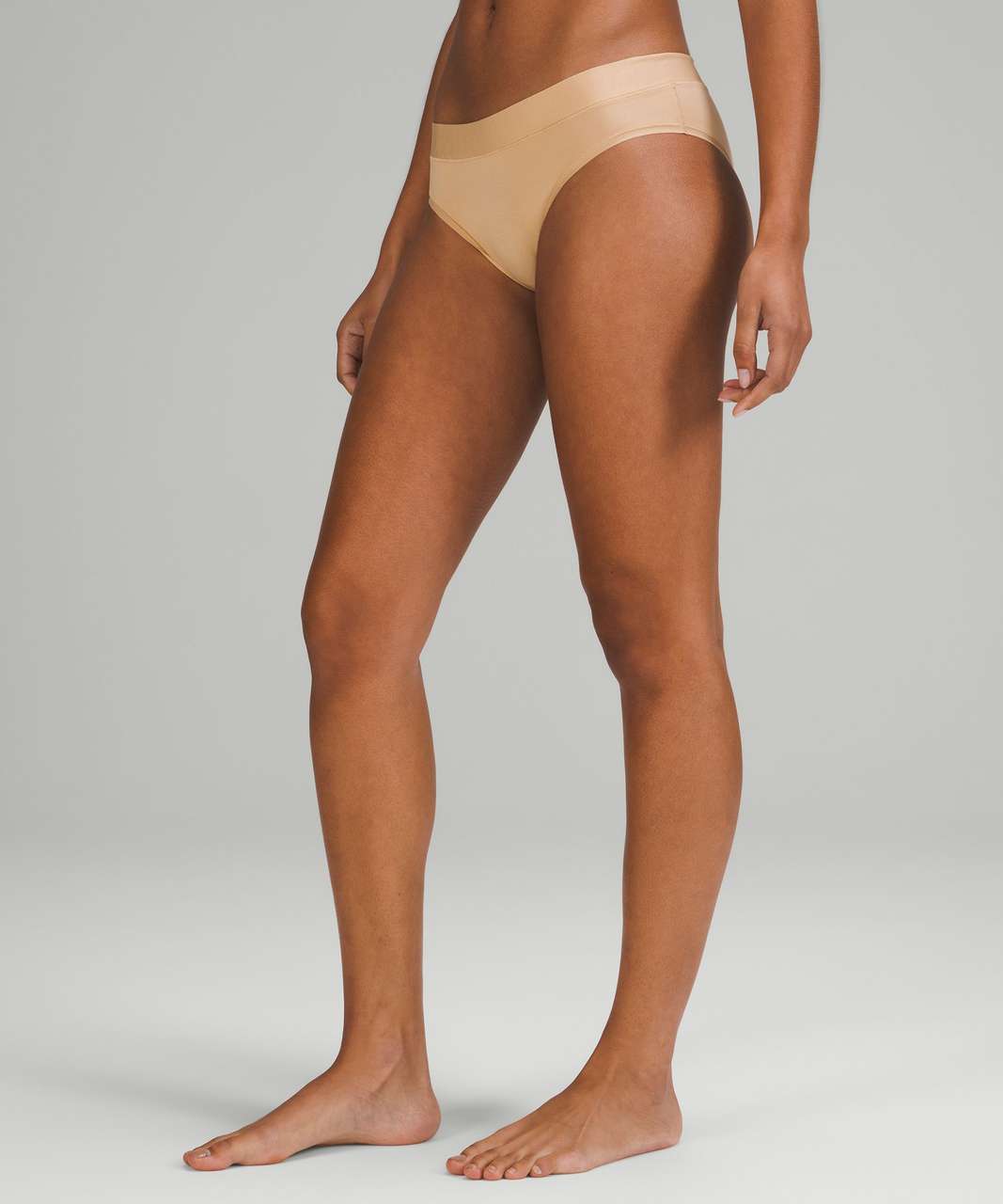 Lululemon UnderEase Mid-Rise Cheeky Bikini Underwear 3 Pack - Mulled Wine / Pecan Tan / French Press