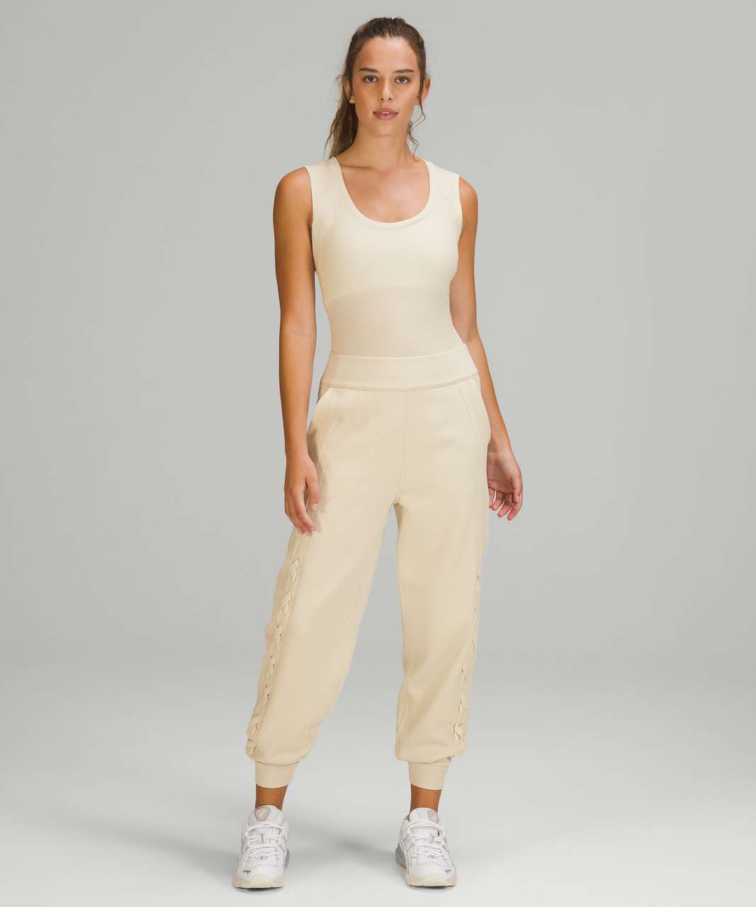 Lululemon LA Scoop Neck Bodysuit - White Opal