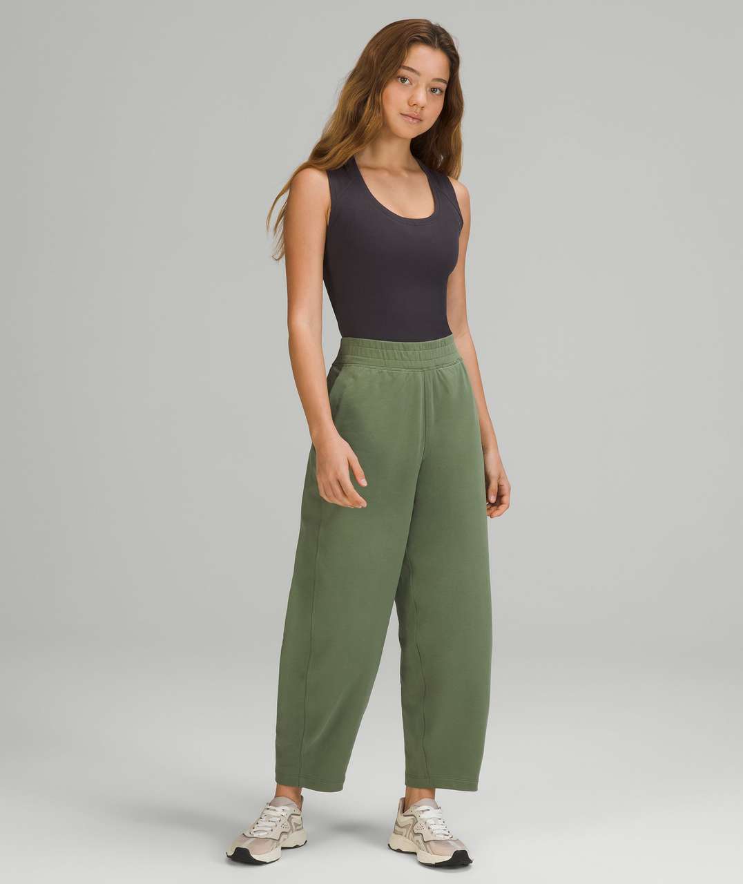 Lululemon LA Wide Leg Super-High-Rise Pant - Black Granite - lulu fanatics