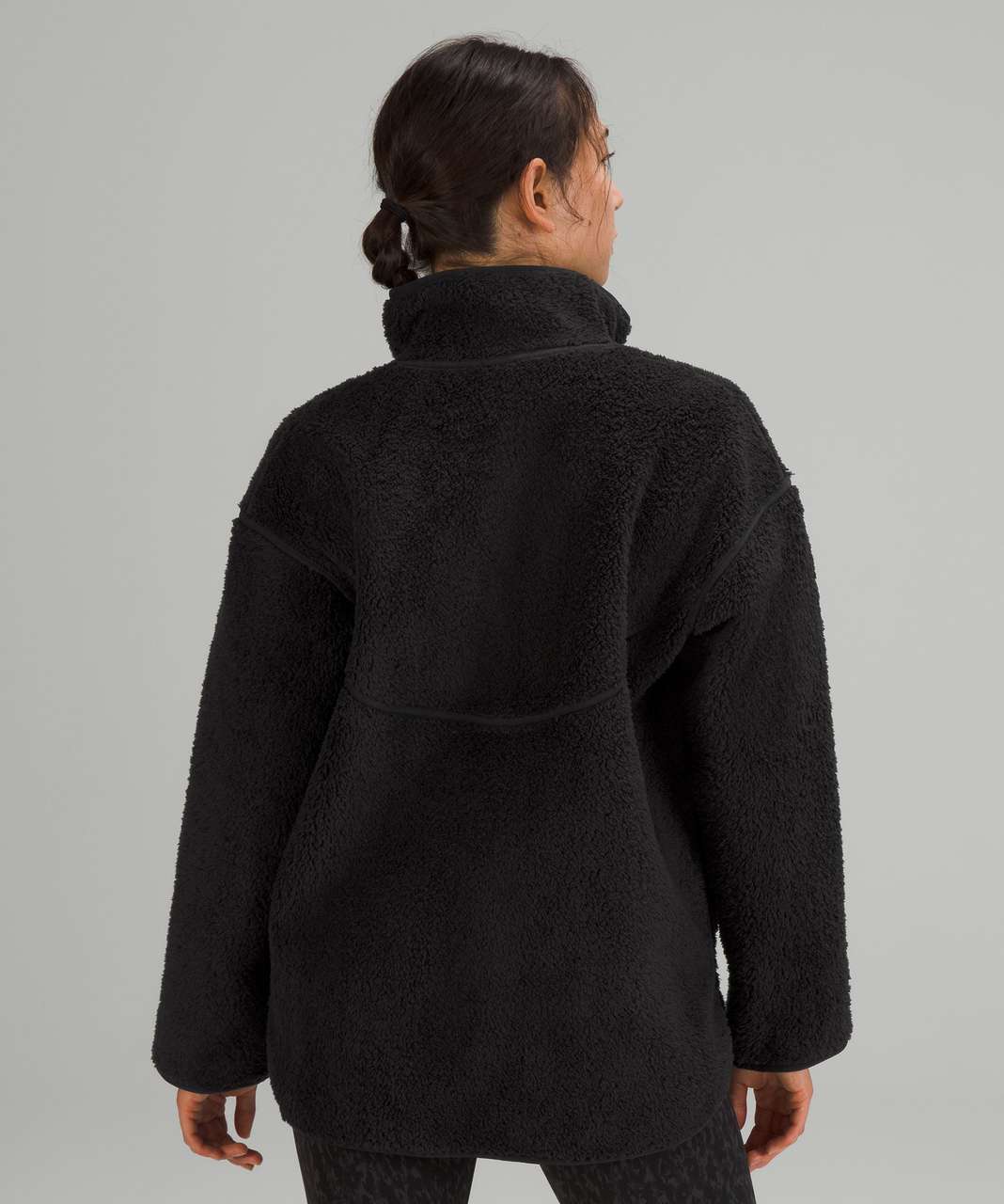 Lululemon Reversible Fleece Jacket - Black / Black